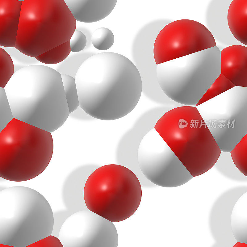 分子模型化学元素可视化-无缝瓷砖图案HD - 07